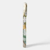 Green Botanical iPhone Case Luxury Leaf Design (Achterkant / Rechts)