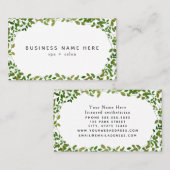 Green Botanical Spa Massage Beauty Visitekaartje (Voorkant / Achterkant)