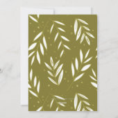 Green Botanical Sprigs Photo Holiday Card Feestdagenkaart (Achterkant)
