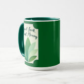 Green Botanical St Patrick’s Day Shirt – caneca Mok (Voorkant links)