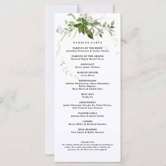 Green Botanicals Waterverf Kalligrafie Programma (Achterkant)