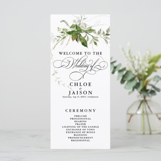 Green Botanicals Waterverf Kalligrafie Programma (Staand voorkant)