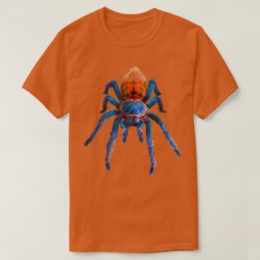Green Bottle Blue Tarantula T-shirt (Design voorkant)