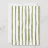 Green Bow Christmas Party Ornament Holiday Floral Kaart (Achterkant)