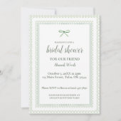 Green Bow Grandmillenial Vrijgezellenfeest Kaart (Voorkant)