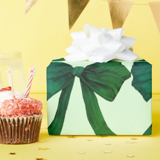 Green Bow - groen inpakpapier (Verjaardagsfeest)