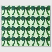 Green Bow - groen inpakpapier (Vlak)