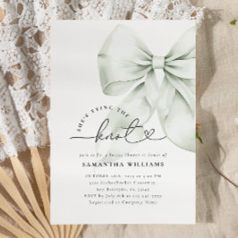 Green Bow het knopen van het Vrijgezellenfeest Kaart