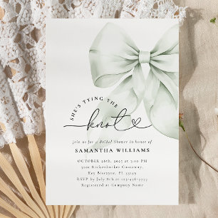 Green Bow het knopen van het Vrijgezellenfeest Kaart