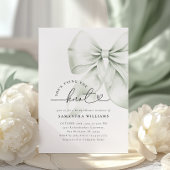 Green Bow het knopen van het Vrijgezellenfeest Kaart