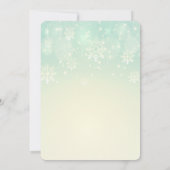 Green Bow Holiday Cocktail Kerstuitnodiging Kaart (Achterkant)