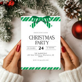 Green Bow Holiday Kerstdiner Kaart