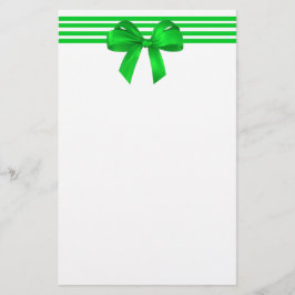 Green Bow-kerstcadeau Briefpapier
