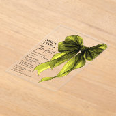 Green Bow She's Tying The Knot Bridal Shower Acryl Uitnodigingen (Laagn)