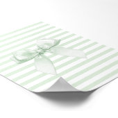 Green Bow Stripes Christelijke Wall Art Vintage Poster (Hoek)