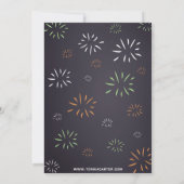 Green Bow Stropdas Beer Birthday Invite Kaart (Achterkant)