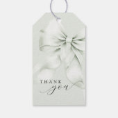 Green Bow Vrijgezellenfeest voorkeurtags Cadeaulabel (Achterkant)