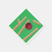 Green bowled bij cricket, servet (Hoek)