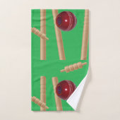 Green Bowled op cricket Pattern, Handdoeken (Handdoek)