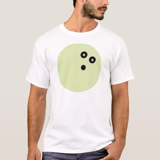 Green Bowling Ball T-shirt (Voorkant)
