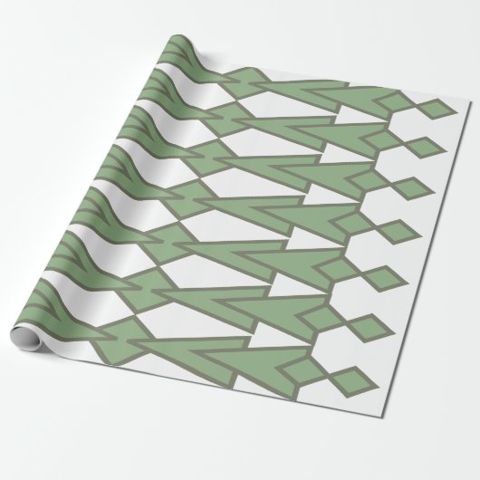 Green Bowties Cadeaupapier (Uitgerold)