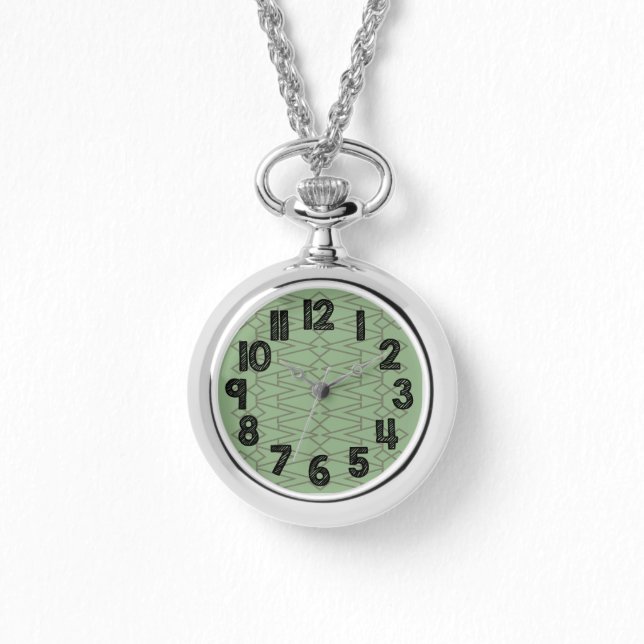 Green Bowties Horloge (Voorkant)