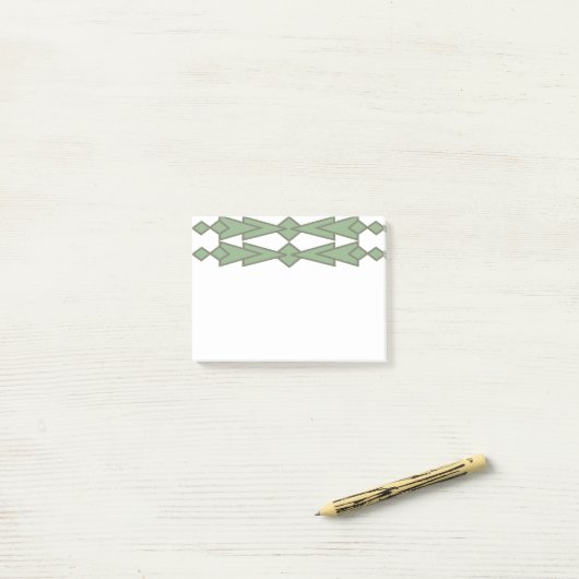 Green Bowties Post-it® Notes (Op bureau)
