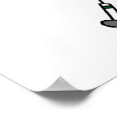 Green Boy Basketball Player t-shirts en Gifts Poster (Hoek)