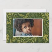 Green Bramble | Festive Botanical Photo Feestdagenkaart (Voorkant)