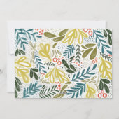 Green Bramble | Festive Botanical Photo Feestdagenkaart (Achterkant)