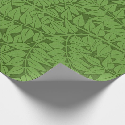 Green Branch Pattern (Oerwoud Art) (William Morris Cadeaupapier (Hoek)