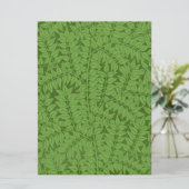 Green Branch Pattern (Oerwoud Art) (William Morris Kaart (Staand voorkant)