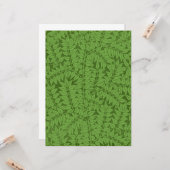 Green Branch Pattern (Oerwoud Art) (William Morris Kaart (Voorkant / Achterkant in situ)