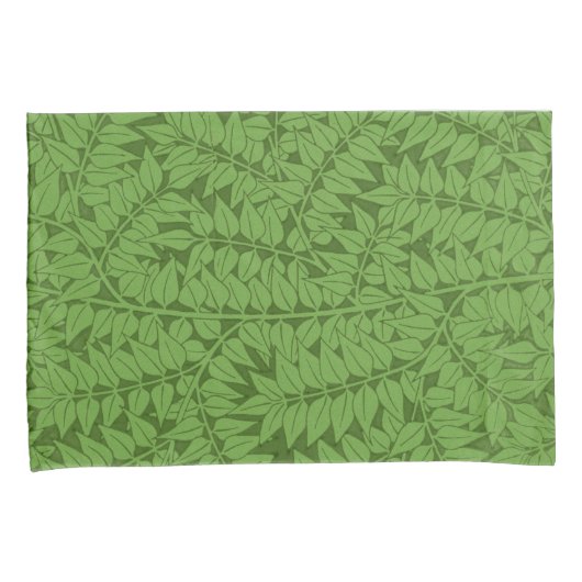 Green Branch Pattern (Oerwoud Art) (William Morris Kussensloop (Voorkant-Rechts)