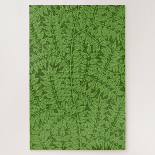 Green Branch Pattern (Oerwoud Art) (William Morris Legpuzzel (Verticaal)