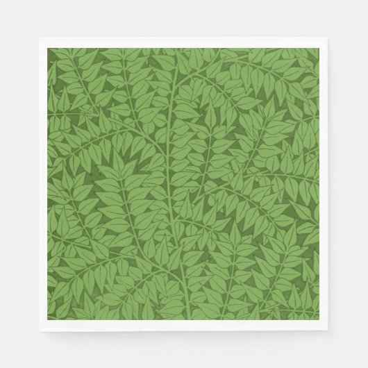 Green Branch Pattern (Oerwoud Art) (William Morris Servet (Voorkant)