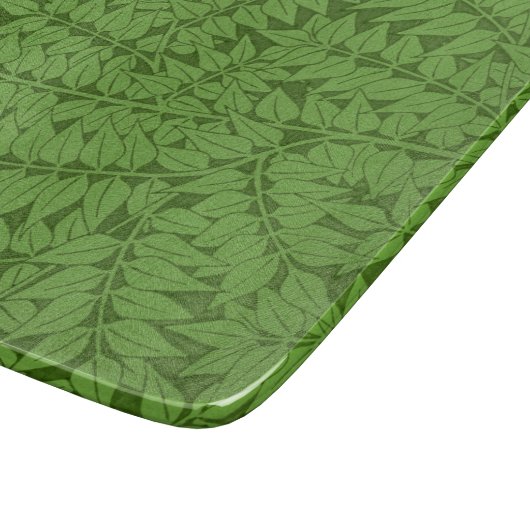 Green Branch Pattern (Oerwoud Art) (William Morris Snijplank (Hoek)