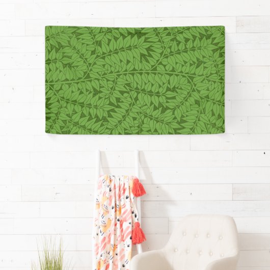 Green Branch Pattern (Oerwoud Art) (William Morris Spandoek (Insitu)