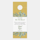 Green Branch Wedding Suite Favor - Door Hanger (Achterkant)