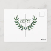 Green Branches Invitation Briefkaart (Achterkant)