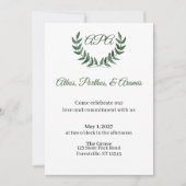 Green Branches Invitation Kaart (Voorkant)