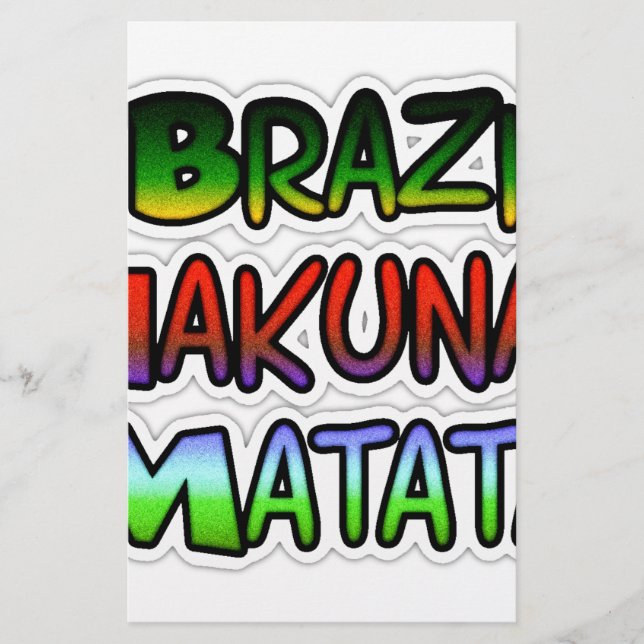 Green Brazil Hakuna Matata Gifts (Voorkant)