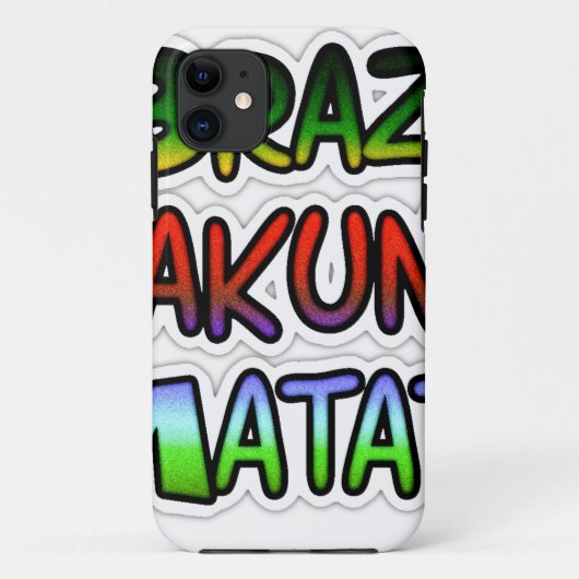 Green Brazil Hakuna Matata Gifts Case-Mate iPhone Case (Achterkant)