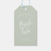 Green Bridesmaid-voorstel Cadeaulabel (Voorkant)