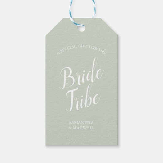 Green Bridesmaid-voorstel Cadeaulabel (Voorkant)