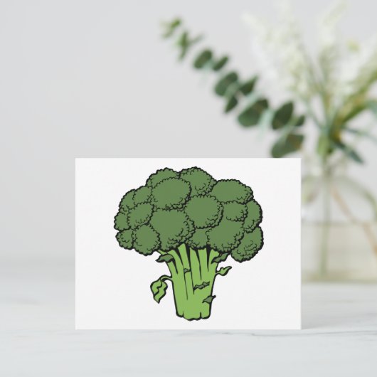 Green Broccoli Briefkaart (Staand voorkant)