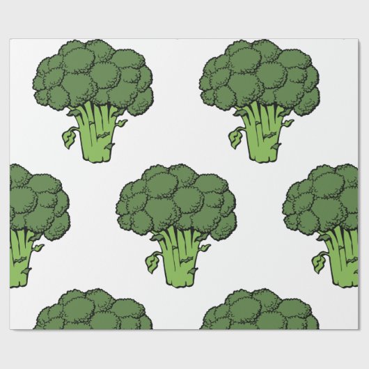 Green Broccoli Cadeaupapier (Vlak)
