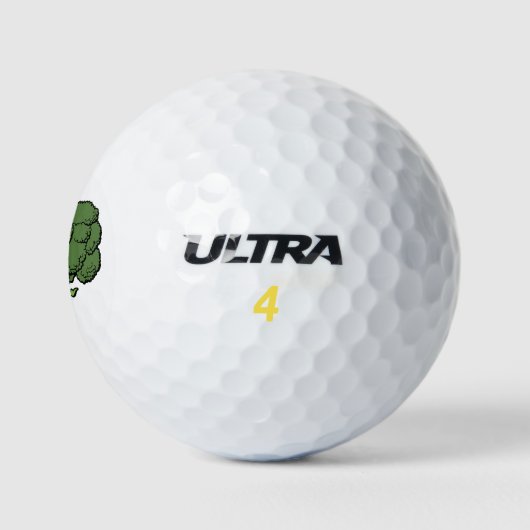 Green Broccoli Golfballen (Logo)