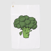 Green Broccoli Golfhanddoek (Voorkant)