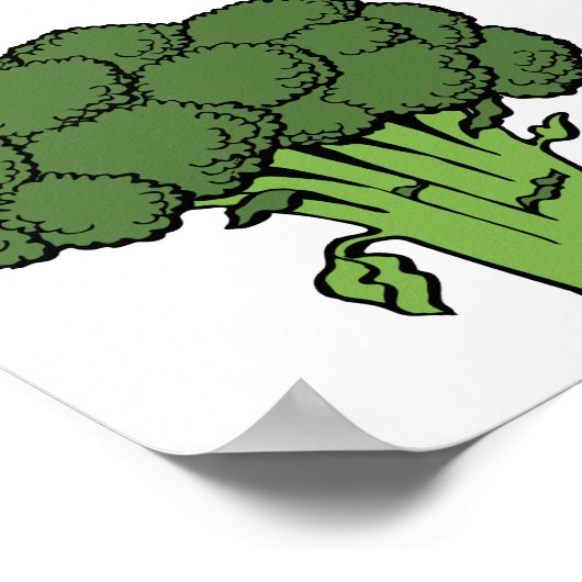 Green Broccoli Poster (Hoek)